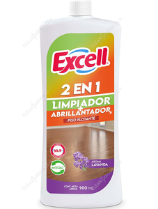Excell Limpiador + Abrillantador Piso Flotante Lavanda 900 cc