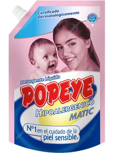 Popeye Detergente Líquido Hipoalergénico 800 ml