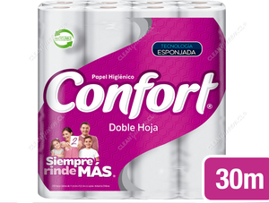 Confort Papel Higiénico Doble Hoja 30 m 48 un