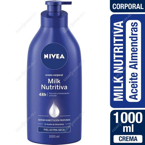 Nivea Crema Corporal Milk Nutritiva Piel Extra Seca 1000 ml