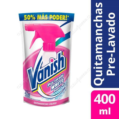 Vanish Removedor de Manchas Prelavado White Doypack 400 ml