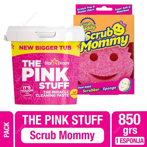 Pack The Pink Stuff Pasta Limpiadora Multiuso 850 g + Esponja Scrub Mommy 1 Unid