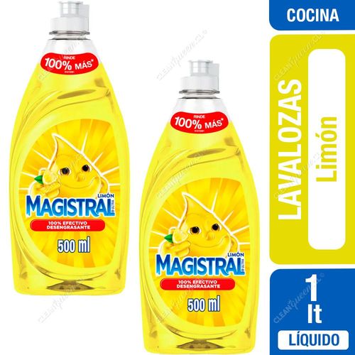 Magistral Lavaloza Ultra Desengrasante Limón 2 x 500 ml