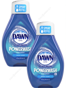 Dawn Lavaloza Spray Platinum Powerwash Fresh Scent Repuesto 2 x 473 ml
