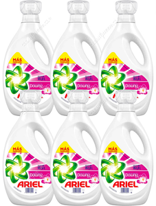 Ariel Detergente Líquido Concentrado Toque de Downy 6 x 1.8 L