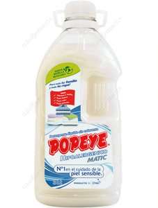 Detergente Líquido Sin Colorantes Popeye Hipoalergénico 3 L