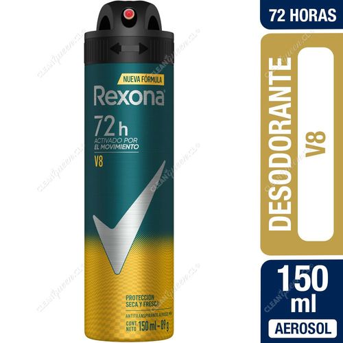Rexona Desodorante Aerosol Hombre V8 150 ml