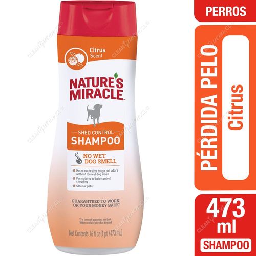 Nature's Miracle Shampoo Control Pérdida de Pelo para Perro Citrus 473 ml