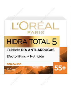 L'Oréal Crema Facial Día Anti-Arrugas +55 Hidra Total 50ml