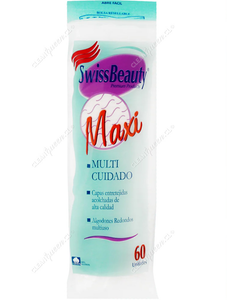 Pétalos Desmaquillantes Maxi Swiss Beauty 100% Algodón 60 un