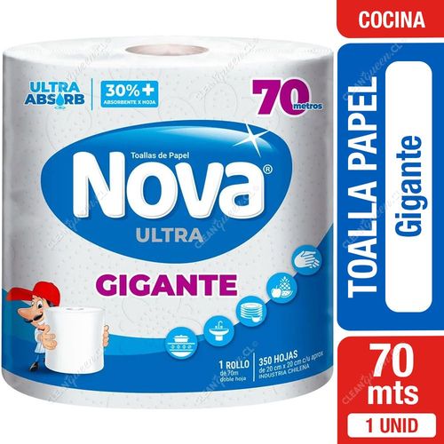 Nova Toalla Papel Gigante Doble Hoja 70 m