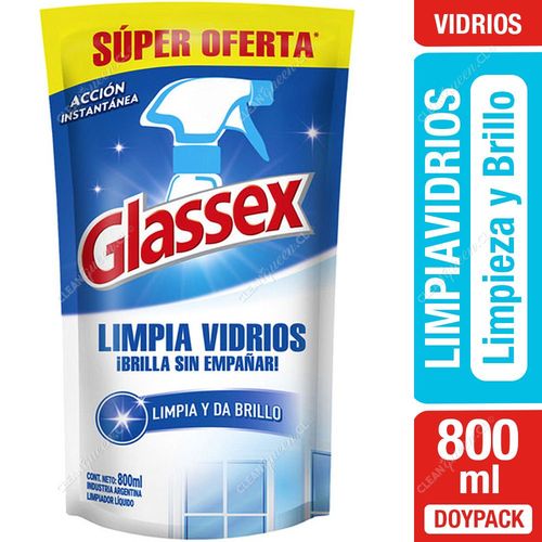 Glassex Limpiavidrios Doypack 800 ml