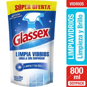 Glassex Limpiavidrios Doypack 800 ml