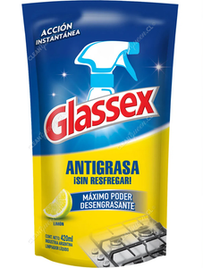 Glassex Limpiador Antigrasa Limón Doypack 420 ml