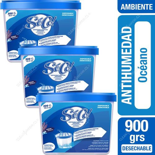 Séco Contenedor Desechable Antihumedad Océano 3 x 300 g