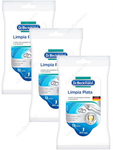 Dr. Beckmann Toallitas Limpia Plata 3 x 12 un