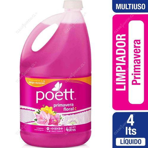 Poett Limpiador Líquido Primavera 4 L