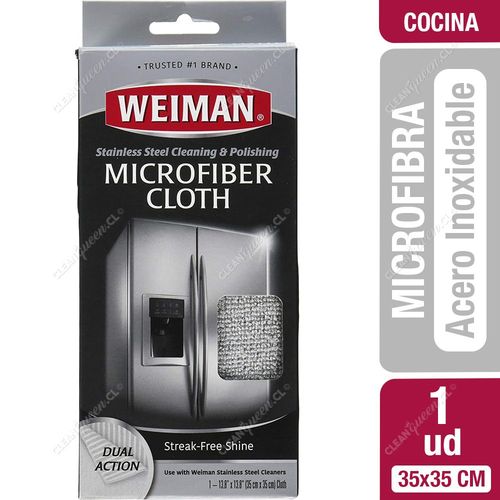 Weiman Paño Microfibra Acero Inoxidable