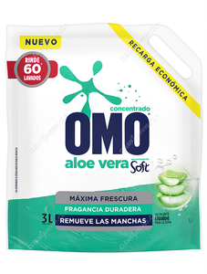 Omo Detergente Líquido Soft Aloe Vera 3 L