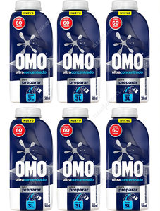 Omo Detergente Líquido Ultra Power Diluible 6 x 500 ml