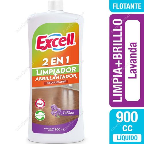 Excell Limpiador + Abrillantador Piso Flotante Lavanda 900 cc