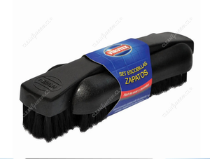 Virutex Set Escobillas Lustra Zapatos Negro 2 un