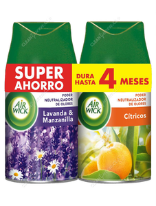 Air Wick Repuesto Aromatizante Freshmatic Lavanda y Cítricos 250 ml