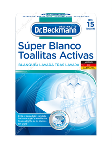 Dr. Beckmann Toallitas Activas Súper Blanco 15 un