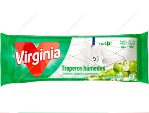 Virginia Trapero Húmedo Multiuso con Ojal Manzana Verde 10 un