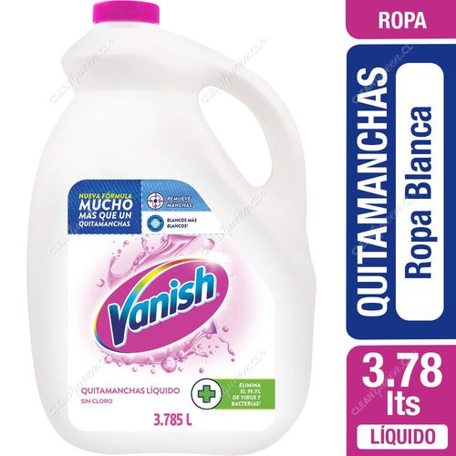 Vanish Quitamanchas Líquido Multiuso Ropa Blanca 3785 ml