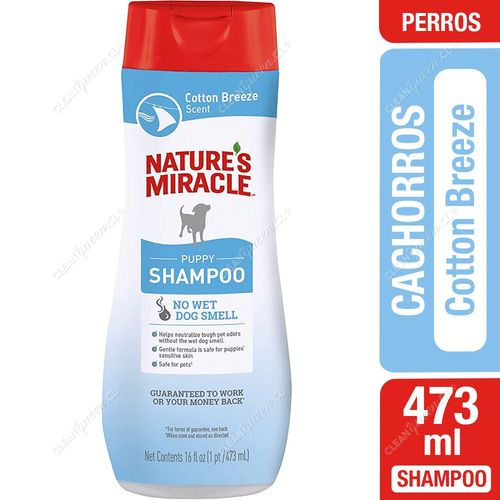 Nature's Miracle Shampoo de Cachorros para Perro Cotton Breeze 473 ml