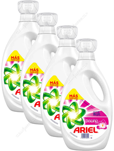 Ariel Detergente Líquido Concentrado Toque de Downy 4 x 1.8 L