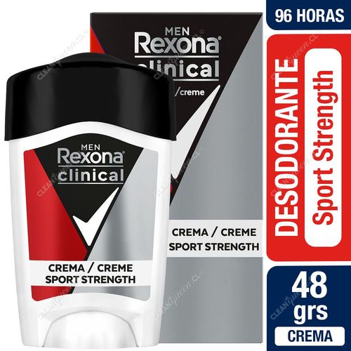 Rexona Desodorante Crema Hombre Clinical Sport Strengh 48 g