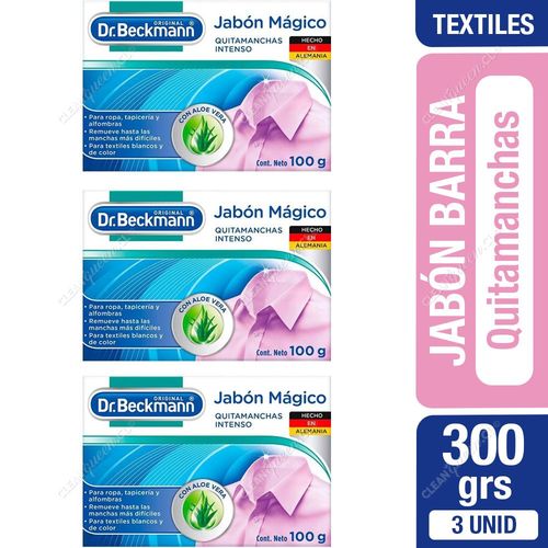 Dr. Beckmann Jabón Mágico Quitamanchas Intenso 3 x 100 g