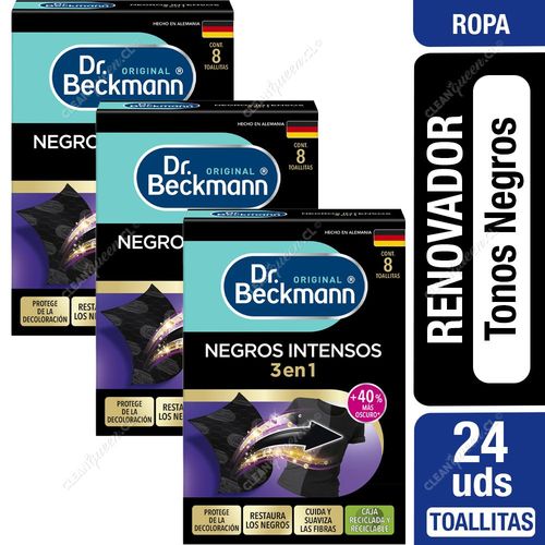 Dr. Beckmann Negros Intensos en Toallitas 3 x 8 un
