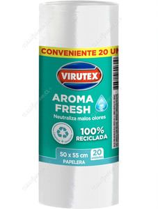 Virutex Bolsas de Basura Ecológicas Papelera 50 x 55 cm 20 un