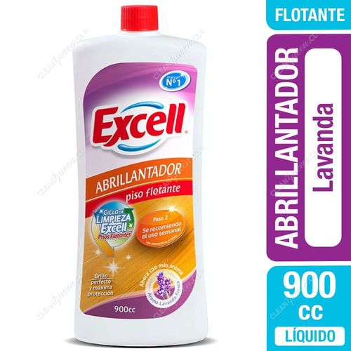 Excell Abrillantador de Piso Flotante Lavanda 900 cc