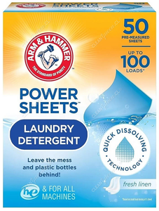 Hammer Detergente Láminas Power Sheets Arm & Fresh Linen 50 un