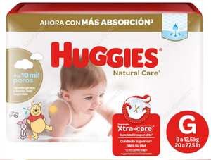 Huggies Pañales Natural Care Talla g 18 un