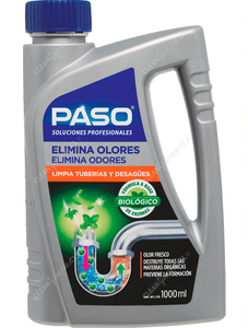 Paso Desatascador Cañerías Elimina Olores Biológico Preventivo 1 L