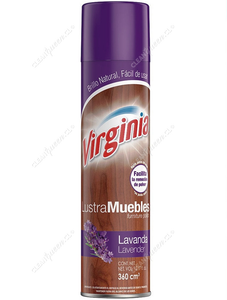 Virginia Lustra Muebles Spray Lavanda 360 cc