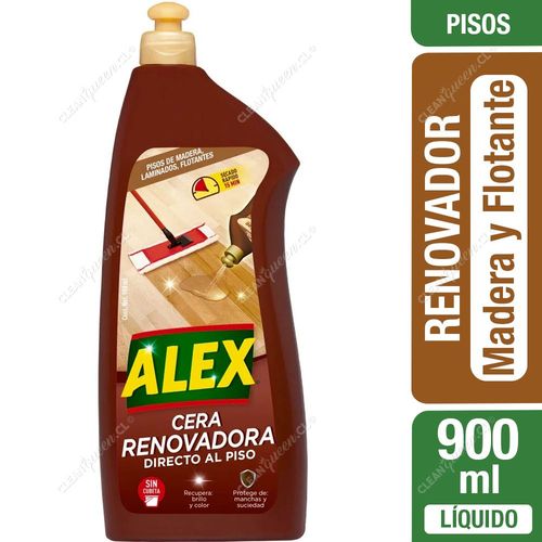 Alex Cera Líquida Renovadora Piso Madera y Laminado 900 ml