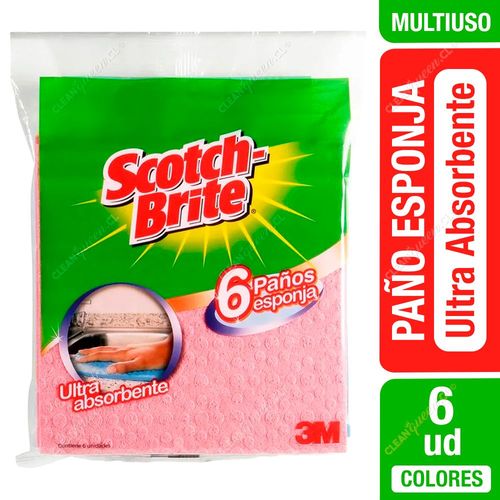 Scotch-Brite Paño Esponja Ultra Absorvente 6 un