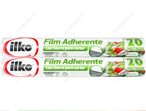 Ilko Film Plástico Adherente Súper Pack 2 x 20 m