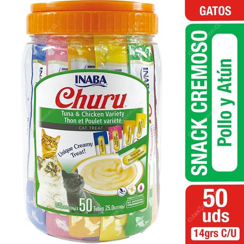 Churu Snack Cremoso Tuna & Chicken Varieties Recipe Gato 50 un