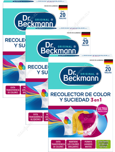 Dr. Beckmann Recolector de Color y Suciedad en Toallitas 3 x 20 un