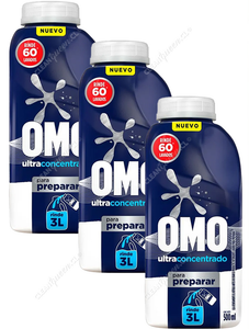 Omo Detergente Líquido Ultra Power Diluible 3 x 500 ml
