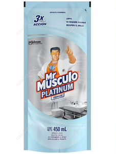 Mr. Músculo Limpiador Vidrios y Multiuso Repuesto 450 cc