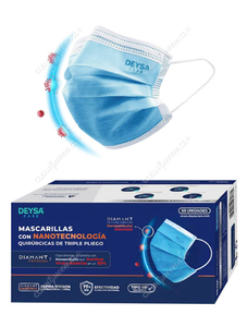Deysa Care Mascarillas 3 Pliegues Diamond Nanocoat 50 un