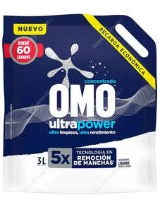 Omo Detergente Líquido Matic Ultra Power Doypack 3 L